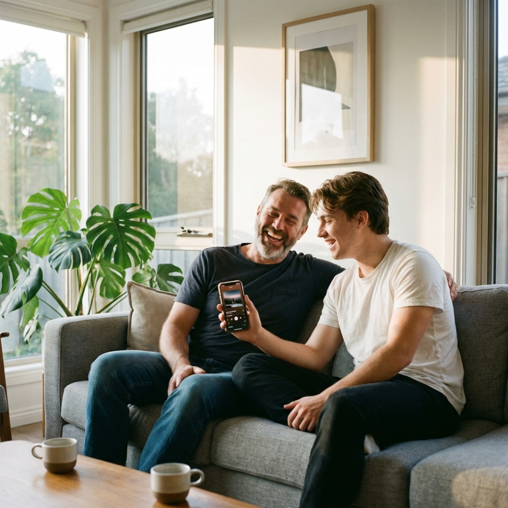 Une chanson personnalisée offerte à un papa